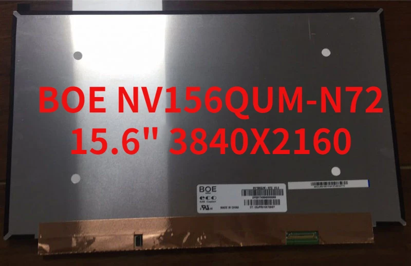 

Для BOE NV156QUM-N72 NV156QUM N72 IPS Marix для ноутбука 15,6 дюймов 3840X2160 глянцевый 40Pin ЖК-дисплей светодиодный экран