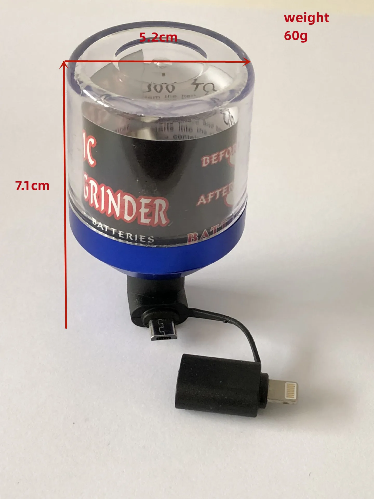 Портативная электрическая измельчитель трав с интерфейсом USB |