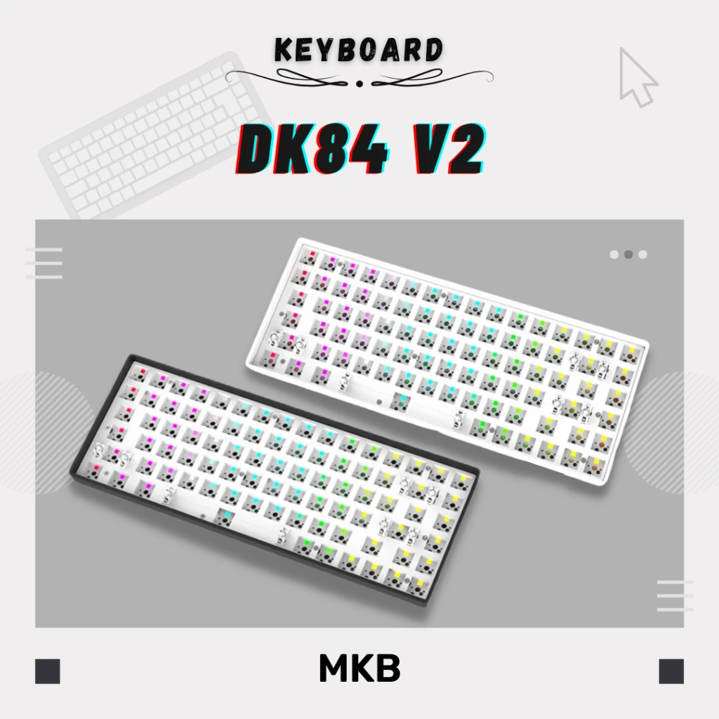 [Готовый запас] набор механической клавиатуры DK84 V2 75% с горячей заменой на заказ