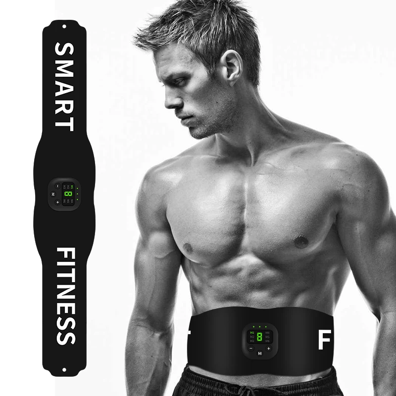 

EMS Abdominal Toning Belt Abdomen Vibration Body Slimming Belt Trainer Electric Muscle Stimulator Lost Weight Fitness Equipment