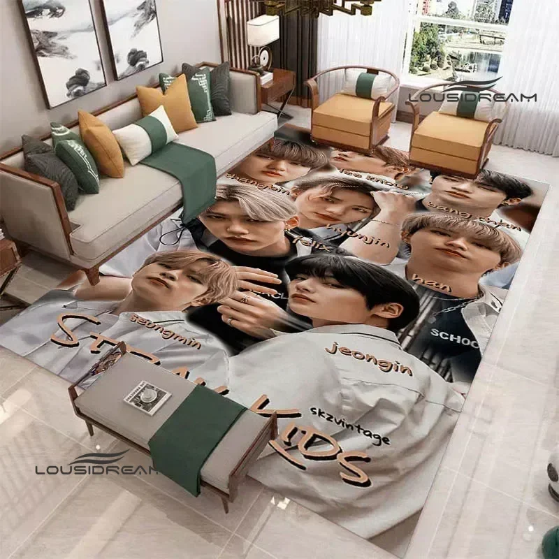 KPOP S-Stray-K-K-Детский узор ковер для гостиной спальни нескользящий коврик йоги