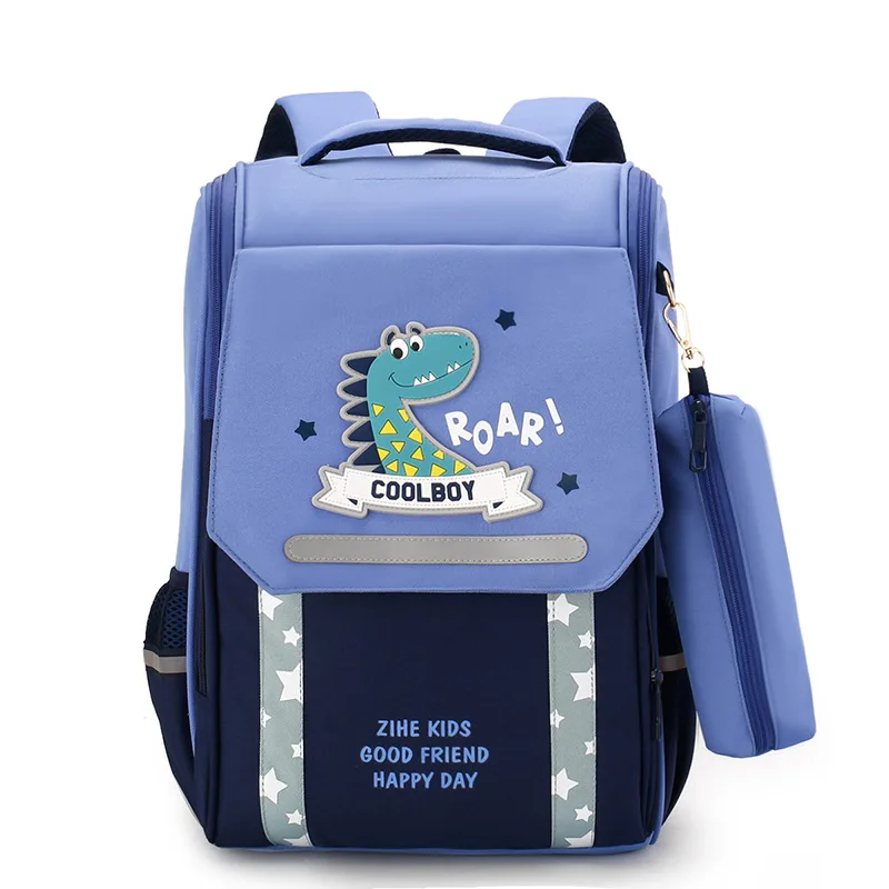 Children Cute Cartoon High-capacity Backpacks New Unicorn Dinosaur Girls Boys Fashion School Bags for Grade 1-3-6 with Pen Bag