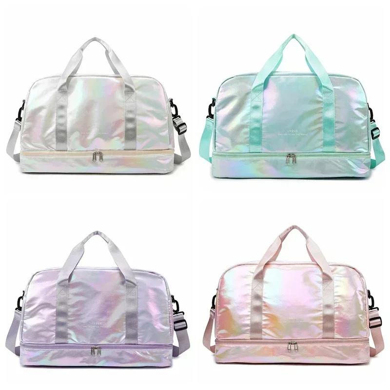 Женская дорожная сумка для спортзала большая вместительная на плечо