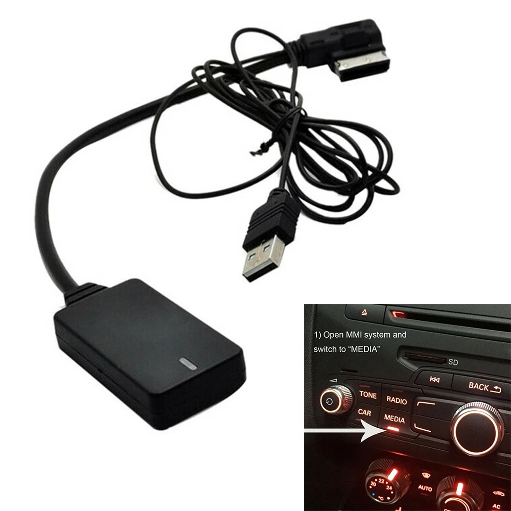

Беспроводной приемник AMI MMI MDI 2G 3G Bluetooth 5,0 AUX кабель аудио адаптер для A1/A3/A4/A5/S1