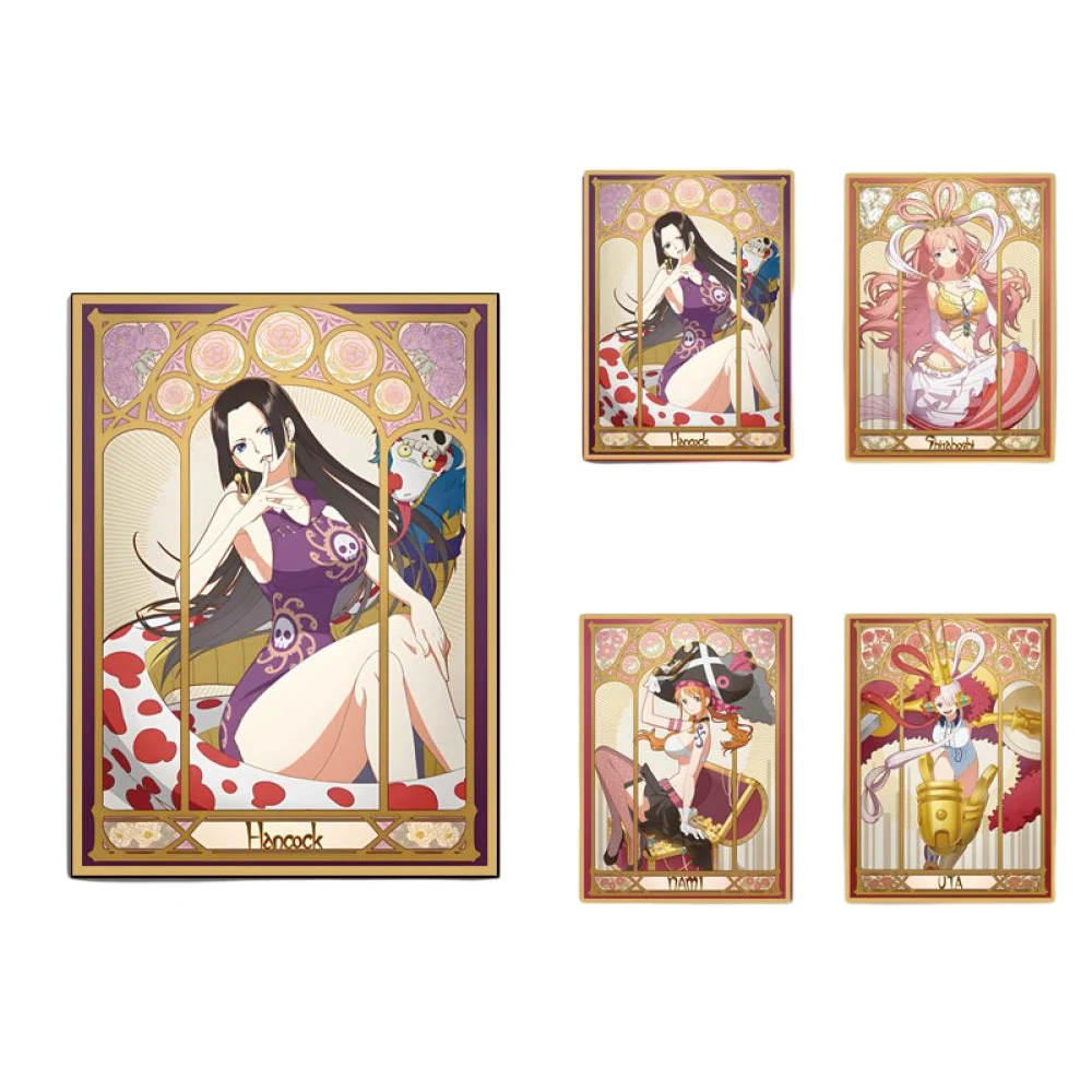 

60Pcs/set Anime One Piece Boa Hancock Nami Shirahoshi Diy Limited Flash Ptcg Collection Card Case Protective Case Holiday Gift