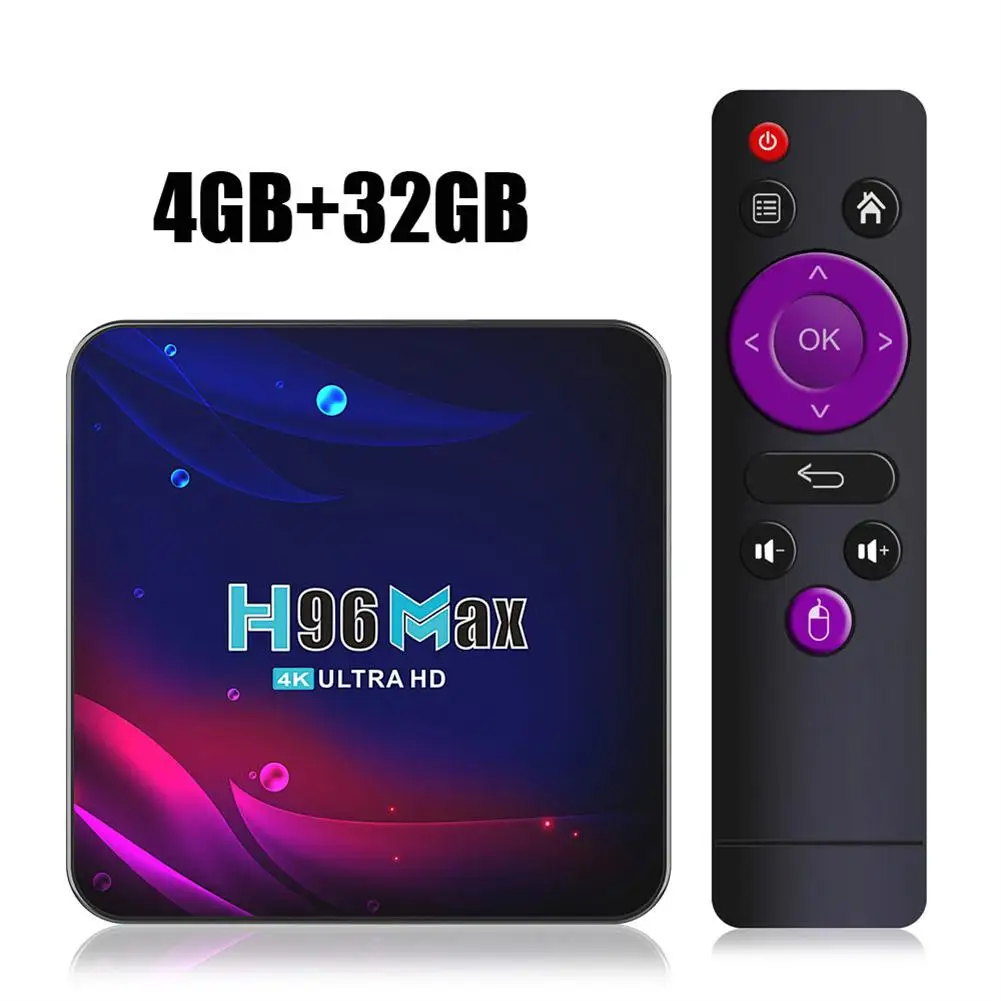 

H96 Max Smart Tv Box Android V11 Rk3318 Rockchip Dual Wifi 2.4g/5g Bt 4.0 4k Bluetooth Digital Television Smart TV Box Set Top