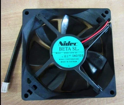 Nidec D09A-12TU 03 DC 12 В 0 2 А 2-проводной 92x92x25 мм Вентилятор охлаждения сервера