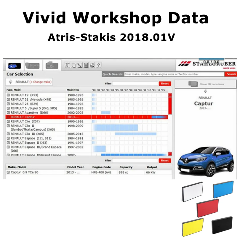 

2022 Hot Sale Automotive Vivid Workshop DATA 2018.01v( (Atris-Technik) Europe Repair Software Atris Parts Cataloge 80gb Hdd