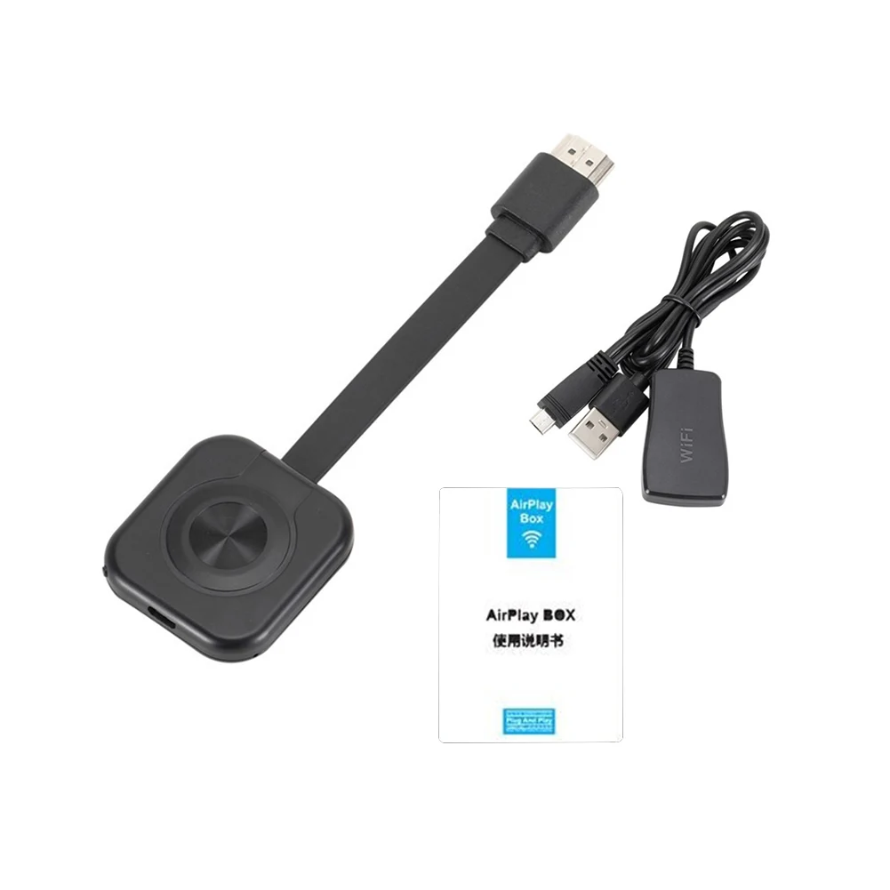 

Portable ABS Streaming Projector Miracast 1080P TV Stick Video Dongle Receiver High-definition 4K Wifi Wireless Display Adapter