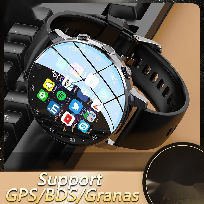 

4G NET NEW A3 Global Android Smartwatch Men Dual HD Camera Full Touch Screen HeartRate IP67 Waterproof Smart Watch 64G SIM call