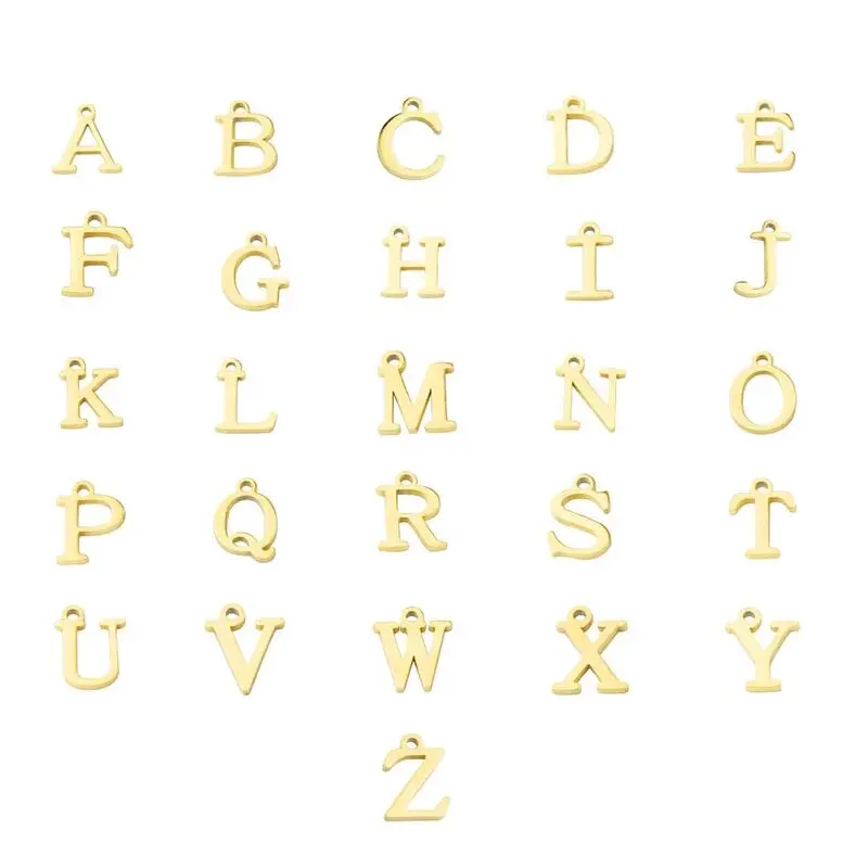 Новые ожерелья с узлом любви A-Z для женщин пара из нержавеющей стали золотого