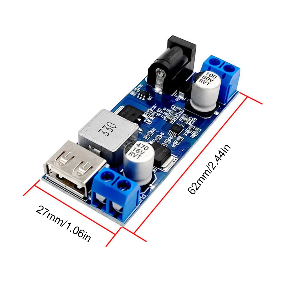 Регулируемый понижающий преобразователь источника питания 24 В/12 В в 5 А