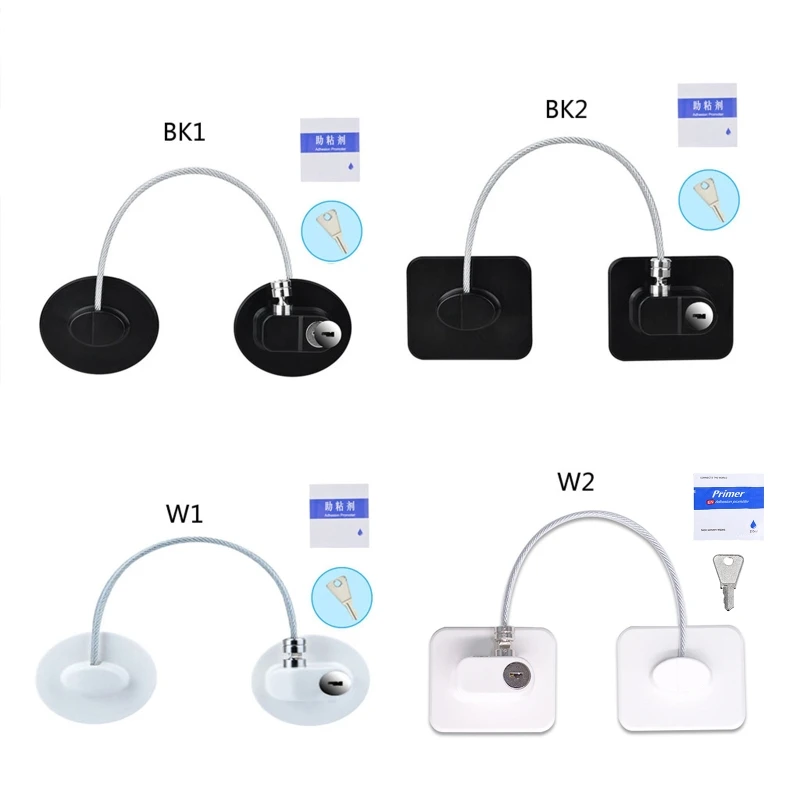 

Window Lock Safety Fridge Lock Refrigerator Lock Drawer Limit Lock with for KEY Wholesale