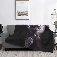 Cool Tokyo Ghoul Blankets Sofa Cover Flannel Printed Kaneki Ken Anime Japan Soft Throw Blankets for Bed Couch Plush Thin Quilt