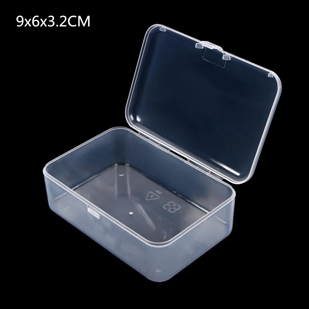 

Прозрачная шкатулка для хранения мелких предметов, коллекционный контейнер с крышкой, чехол для карт памяти, практичный органайзер для монет и украшений, коробки, 2 шт.