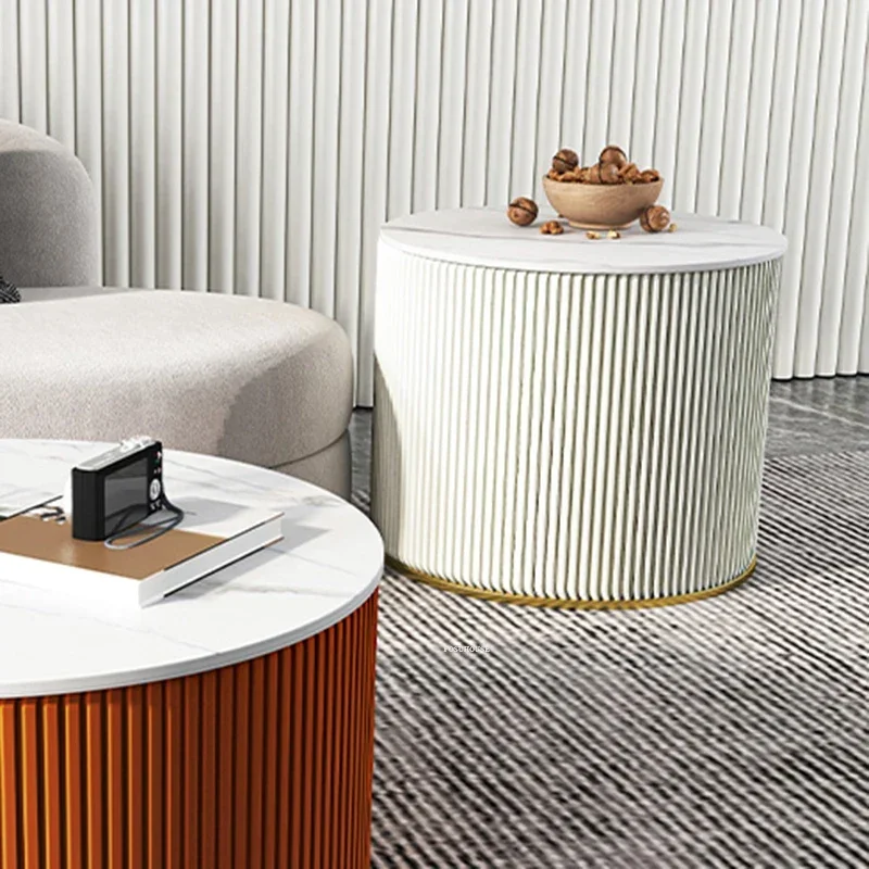 Бытовые круглые журнальные столики для балкона из скандинавского сланца мебель