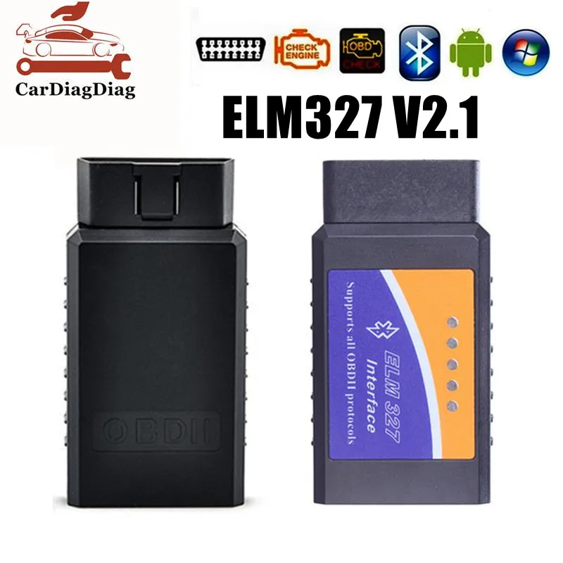 2022 ELM 327 V 2.1 адаптер BT работает на Android Torque Elm327 Bluetooth V2.1 интерфейс OBD2 / OBD II автомобильный диагностический сканер