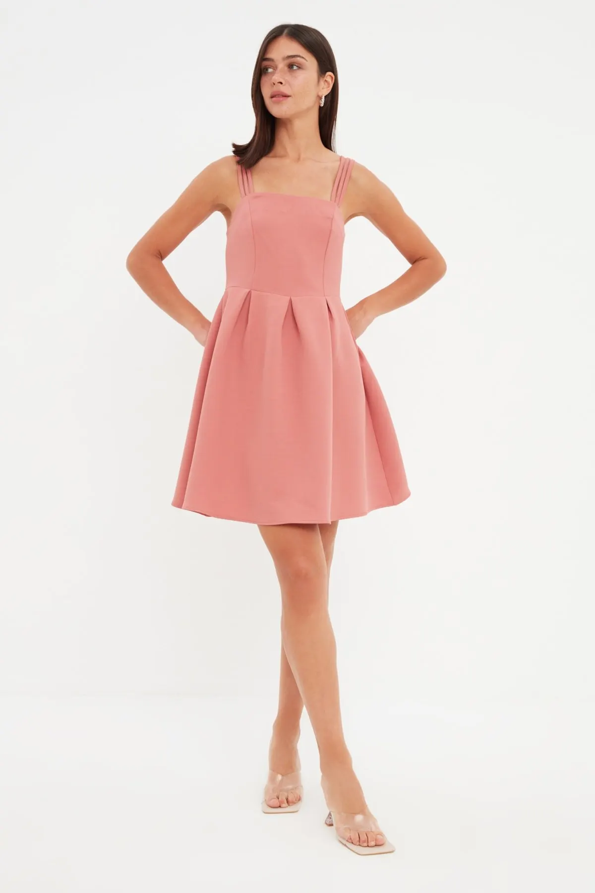

Women's Dress Pink Strap Elegant Fashion Summer Spring Casual Short Sleeve Stretch Casual Short Sleeve Stretch Comfortable Boho Dress