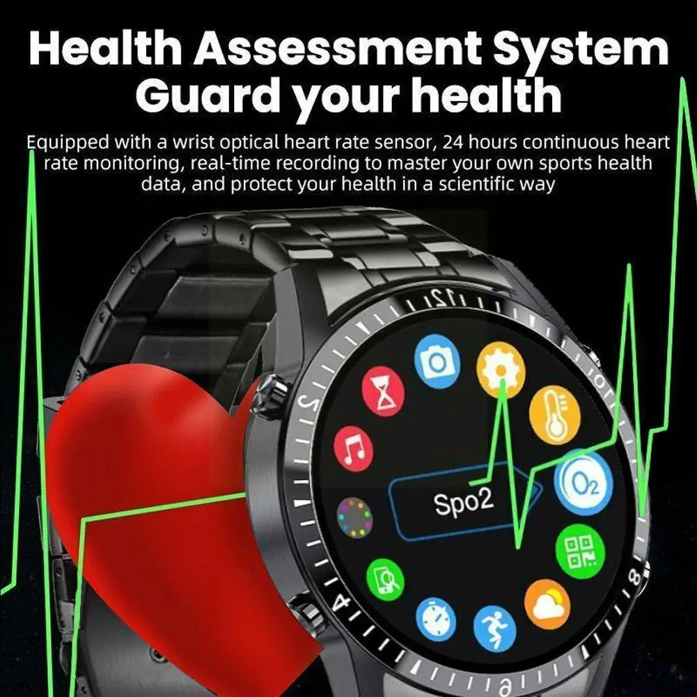 

I9 Bluetooth Calls Watch Voice Chat Fitness Real- 8.4 With Android Heart Rate Ios Compatible Watch Multifunction I7q3