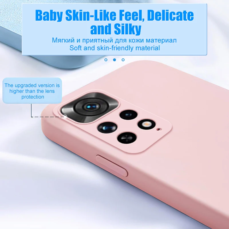 Жидкий силиконовый чехол для телефона Xiaomi Redmi Note 10 12C 11 10S 11S 9 11i 12 10T 11T Poco F3 X3 M4 Pro Lite 5G