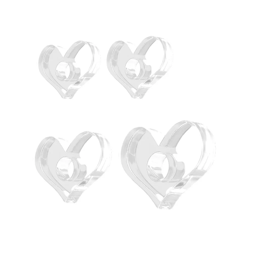 

4 Pcs Reading Thumb Bracket Ring Accessories Clear Book Page Holder Bookmark Finger Book Page Holder Acrylic Page Spreader