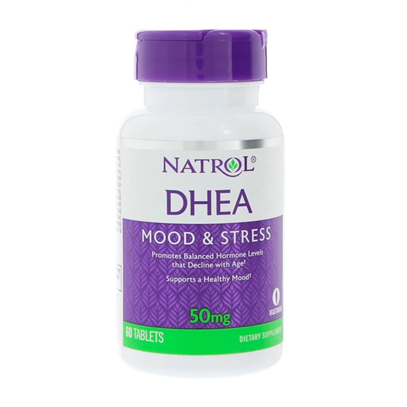 

Natrol DHEA 50 Mg Mood & Stress Promotes Balanced Hormone Levels That 60 Tablets