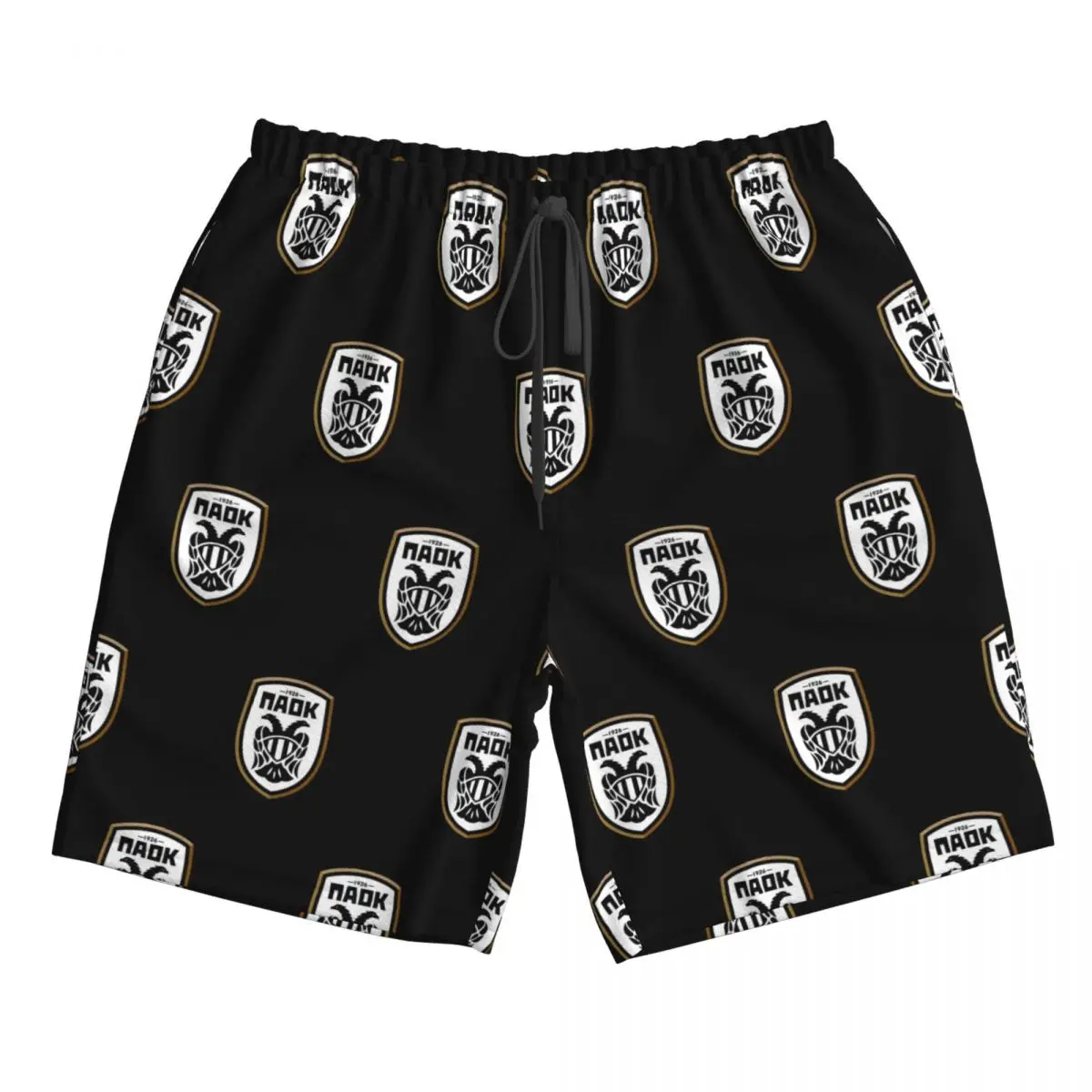 Фото PAOK греческие футбольные спортивные болельщики из Салоники, плавки, пляжные шорты, повседневные быстросохнущие летние мужские брюки для плавания №4