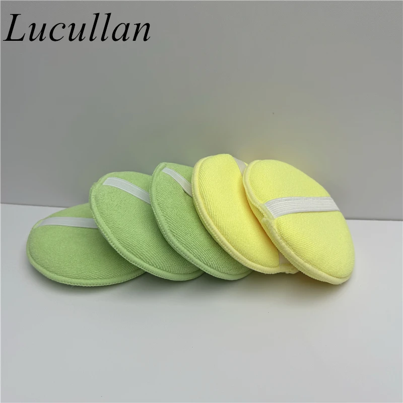 

Lucullan Новый 5-дюймовый круглый уход за автомобилем, карманная губка из микрофибры, фиксированная польская накладка-аппликатор, очень легко воском
