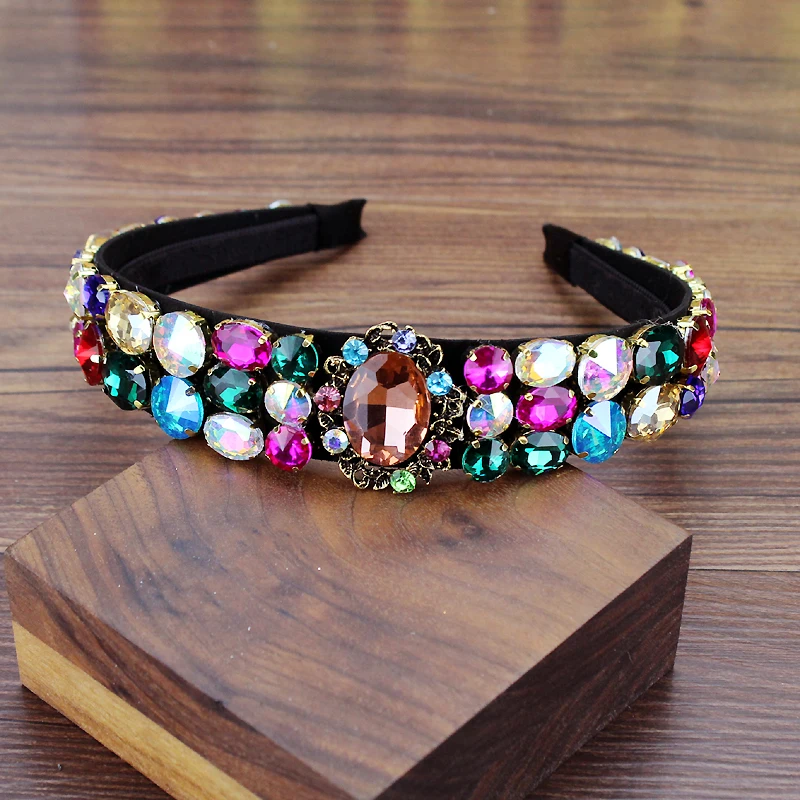Ful Crystal Headband Luxury Rhinestone Boutique Hairband For Girls Women Fashion Hair Accessories