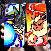 japan anime pokemon pikachu phone case for samsung galaxy s22 s21 s20 s10 10e s9 plus s22 s21 s20 ultra fe 5g coque
