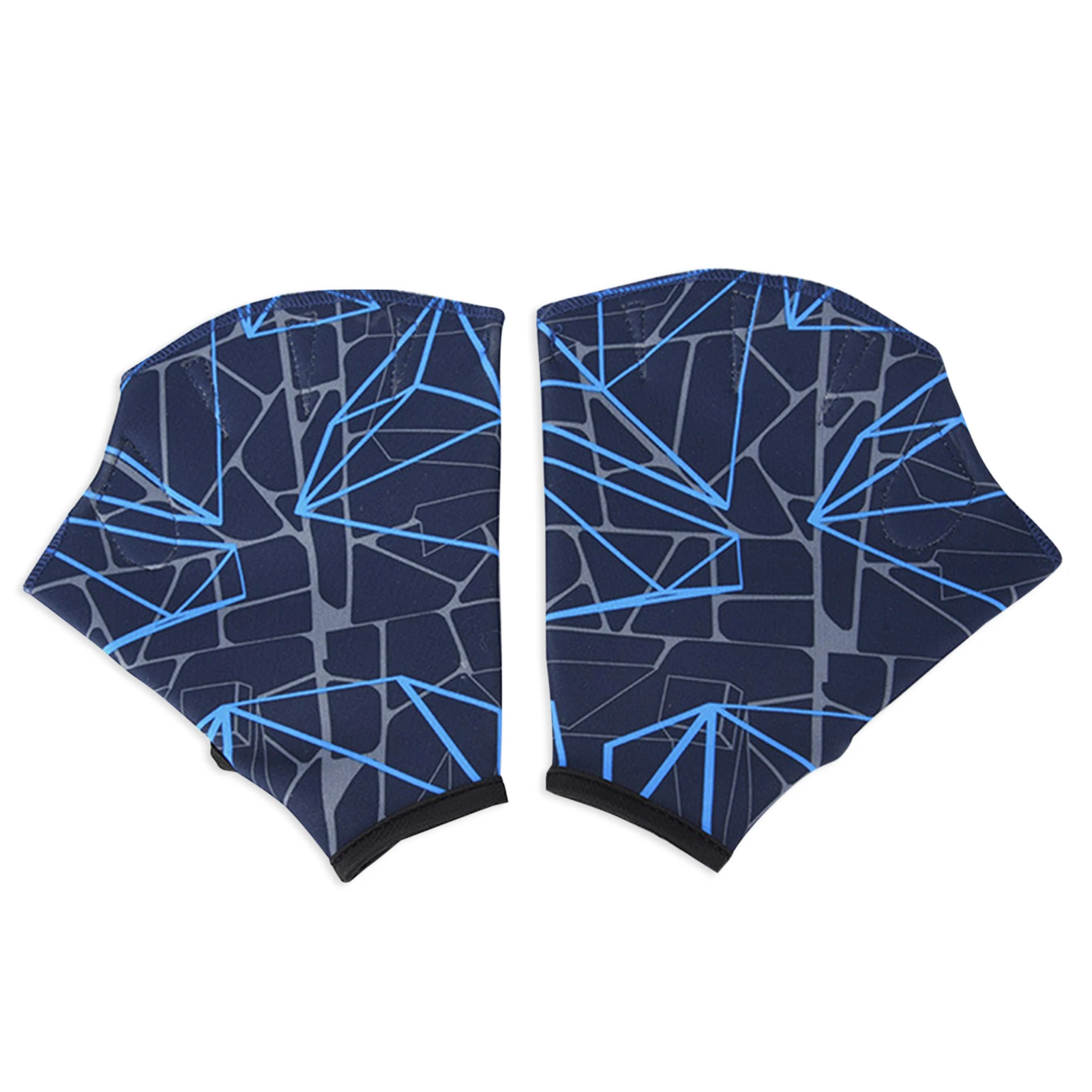 

Aqua Gloves Webbed Swim Gloves With Half-Cut Design Unisex Swimming Training Gloves Webbed Flippers Paddle Web Frog Swim Gloves