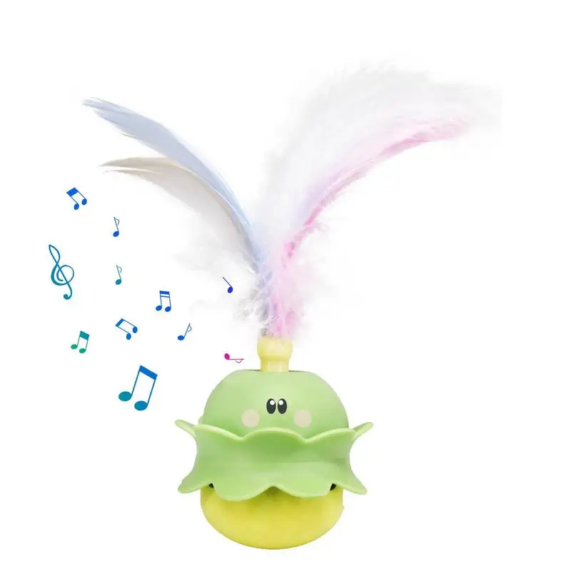 

Cat Toys Indoor Electric Interactive Toys With Ball And Feather Automatic Chasing Exercising Laser Toy USB Rechargeable