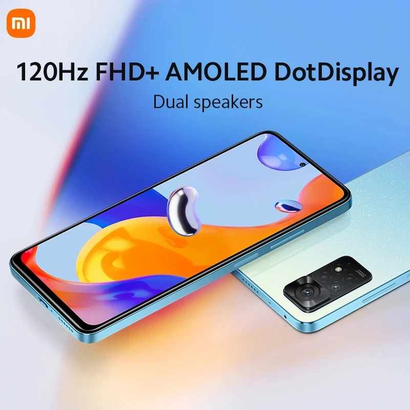 Смартфон Xiaomi Redmi Note 11 Pro 64 ГБ/128 ГБ Восьмиядерный процессор MTK Helio G96 120 МП Гц AMOLED 67 Вт