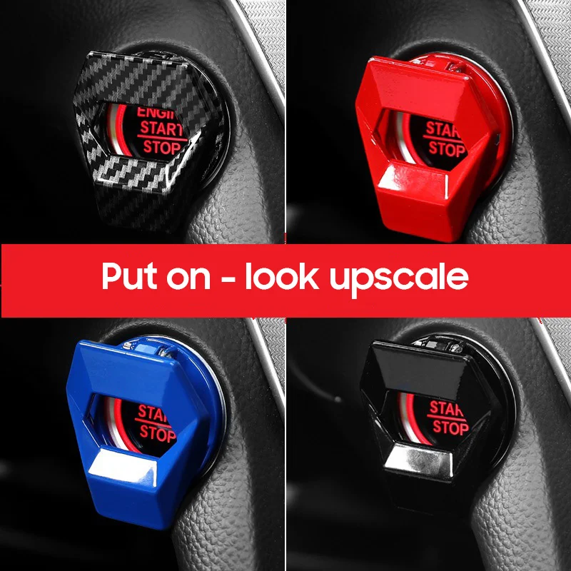 

Кнопка запуска и остановки двигателя автомобиля, крышка кнопки, декоративные автомобильные аксессуары, кнопка включения, стиль интерьера а...