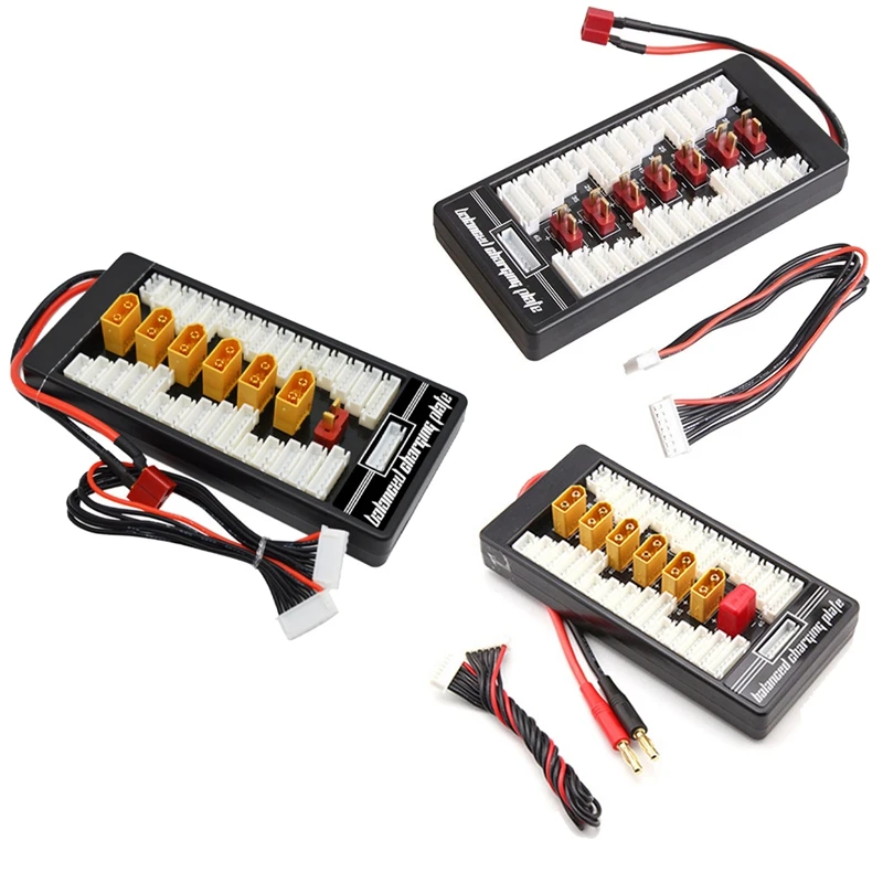 Multi 2S-6S Lipo параллельная сбалансированная зарядная плата XT60 с разъемом для