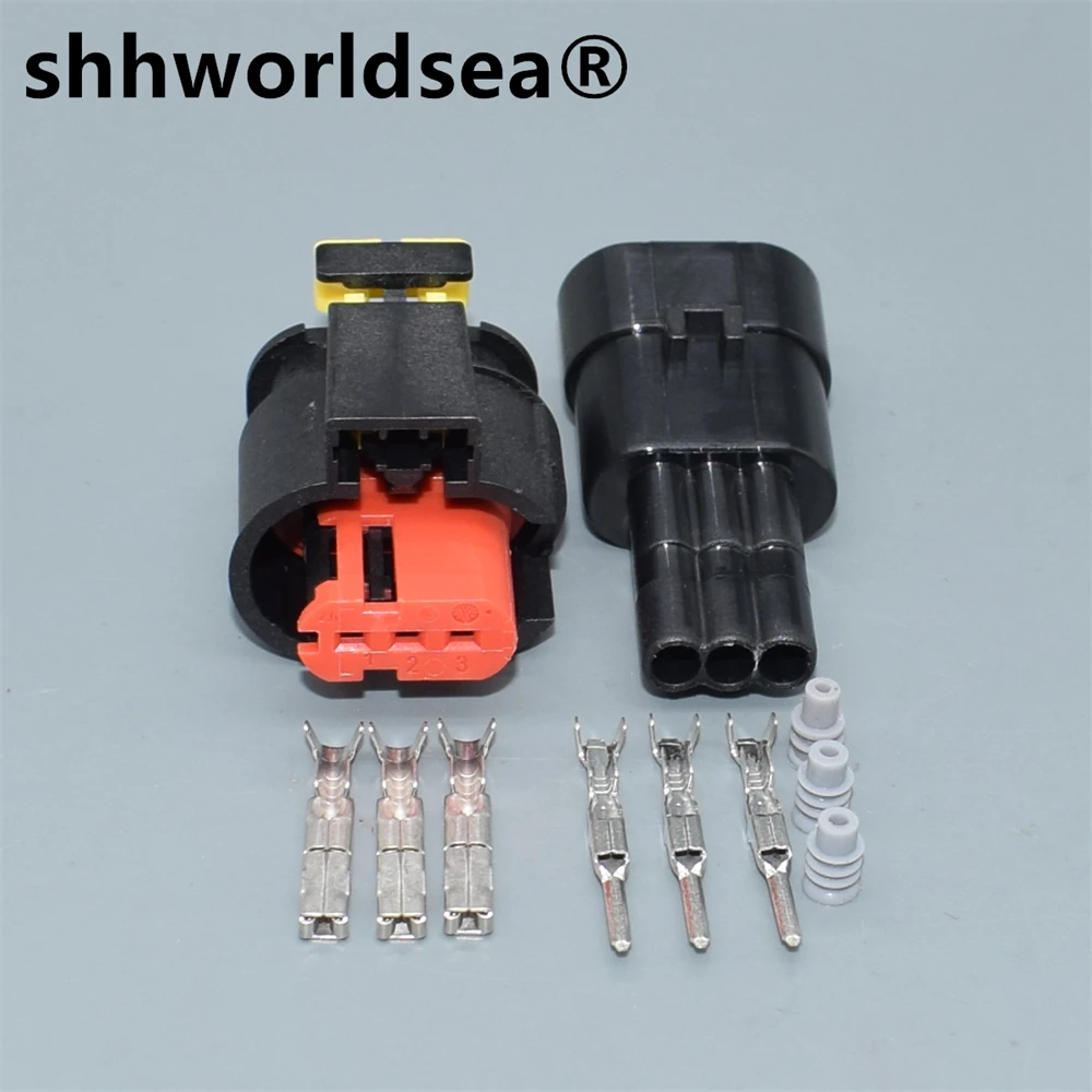 

Shhworldsea 3 Pin 284426-1 Автомобильный разъем, герметичный датчик, разъем топливной дизельной форсунки, катушка зажигания 284425-1