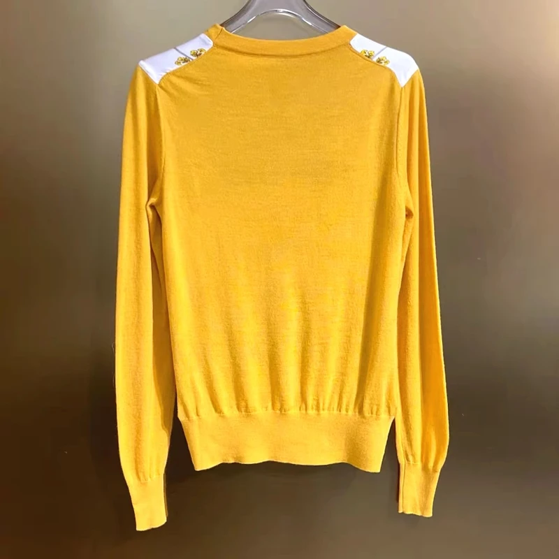 Seasixiang модный дизайнерский осенний свитер Женский пуловер с круглым вырезом и