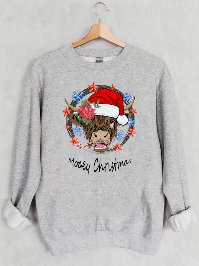 

Highland Cow Christmas Casual Sweatshirt