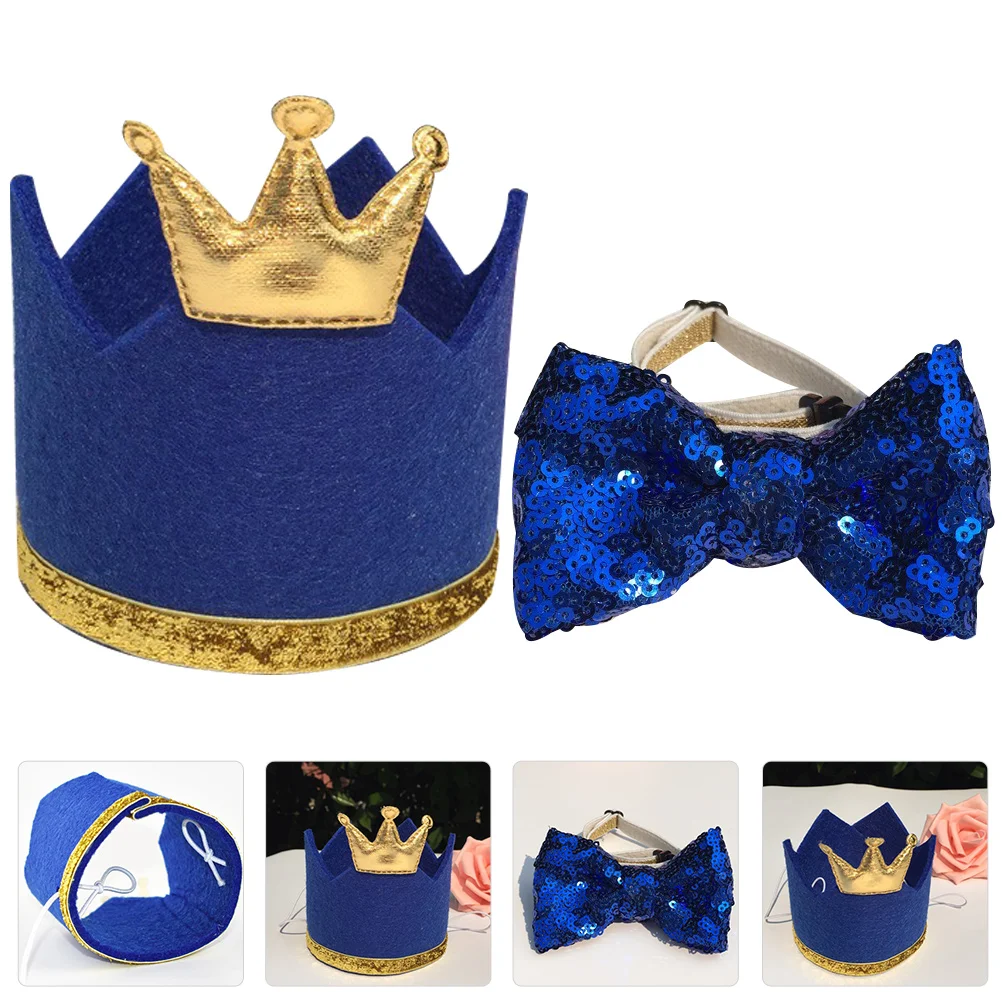 

Glitter Kitten Collar Doggie Party Supplies Accessories Tie Bowtie and Hat Birthday Hat