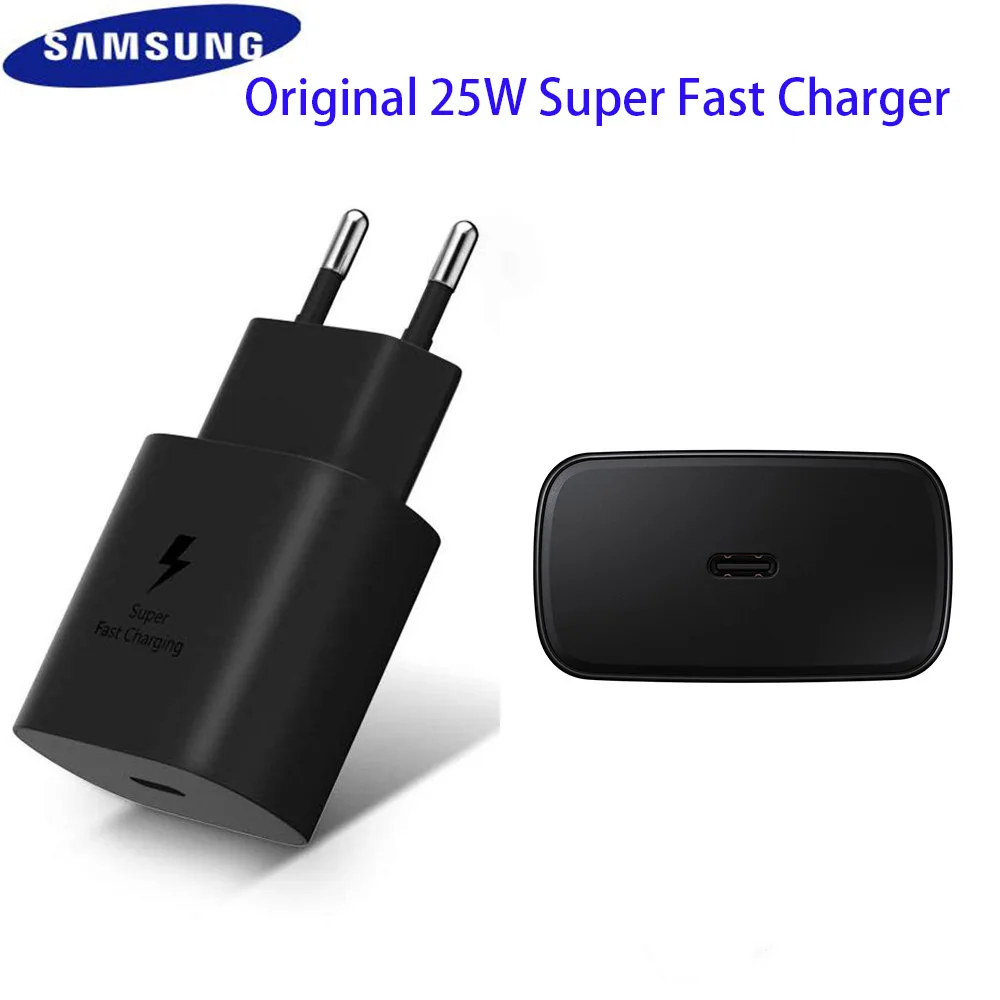 

Original Samsung S21 S20 5G 25w Charger Surper Fast Charge USB Type C Pd PPS Quick Charging EU For Galaxy Note 20 Ultra 10