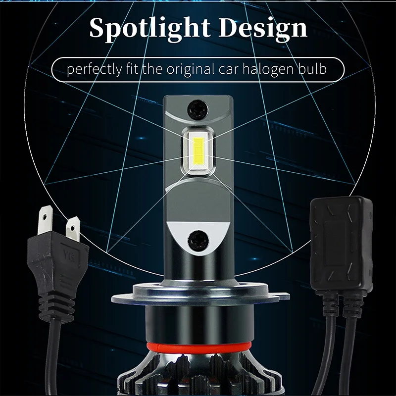 Автомобильный LED-фары для Chevrolet Corvette 1997 1998 1999 2000 2001 2002 2003 2004 с функцией дальнего и ближнего света и поддержкой протокола Canbus.