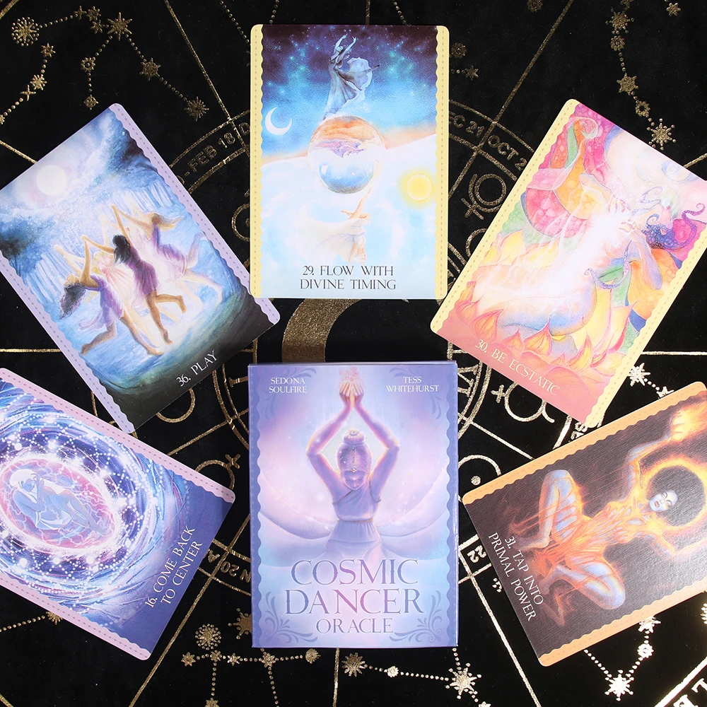 

Cosmic Dancer Oracle Cards New High Quality Board Games For Fate Divination Party Entertainment Card Games
