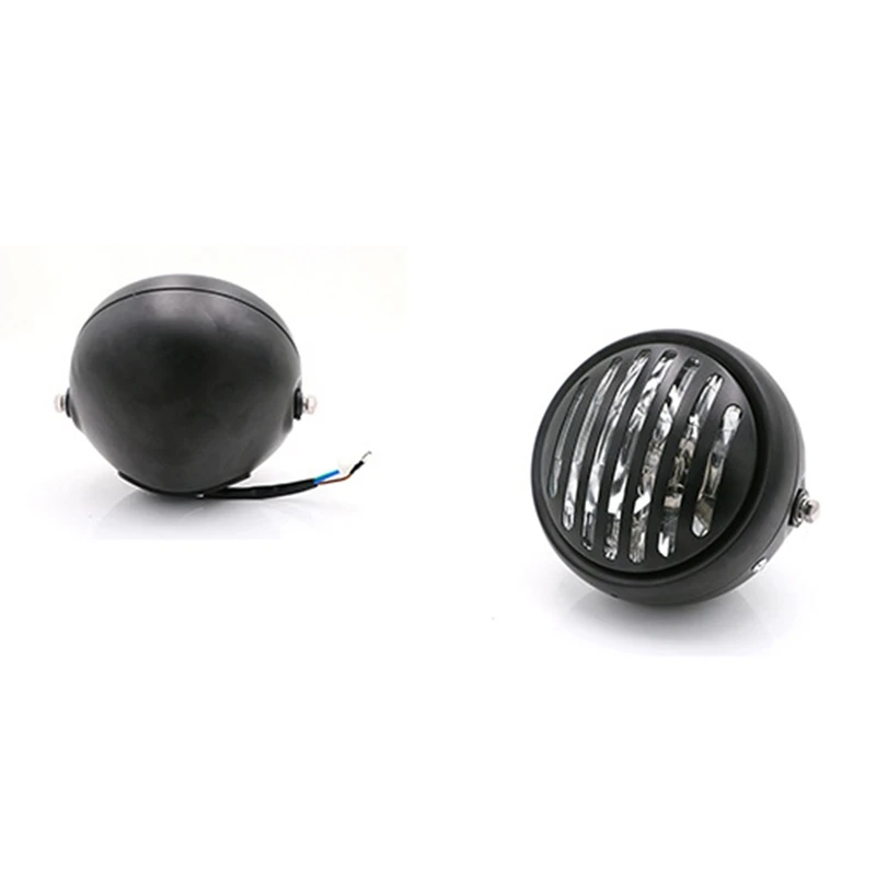 Мотоциклетная галогенная фара черная металлическая Ретро круглая для CG125 GN125 CB CL