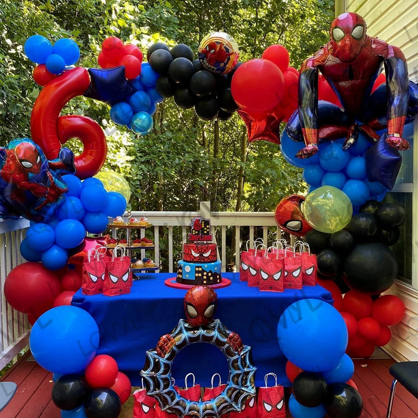 

96pcs Marvel Spiderman Foil Balloon Arch Garland Kit Superhero Air Globos Birthday Party Baby Shower Decoration Boys Toy Gift