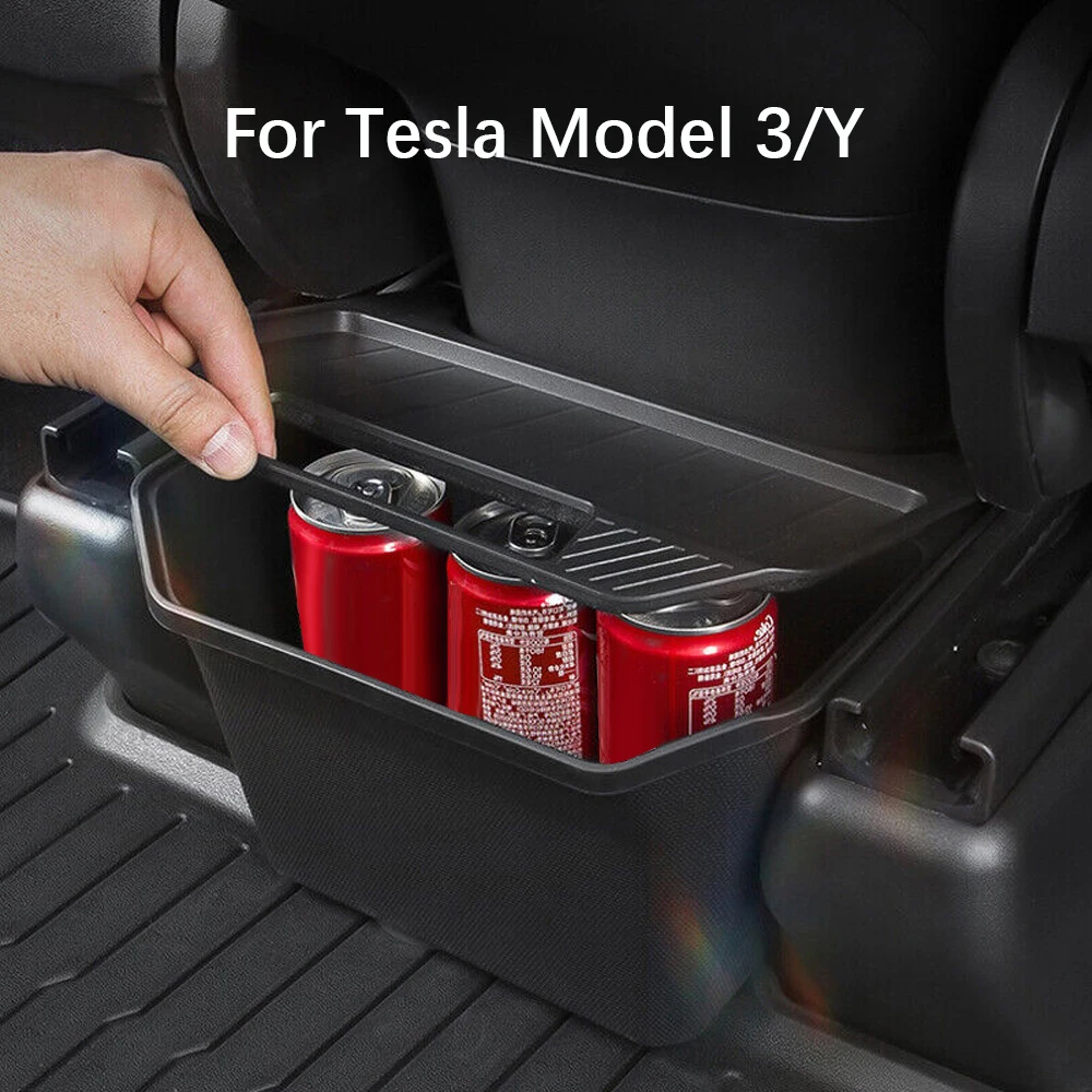 

Автомобильный ящик для хранения Tesla Model 3/Y ABS, автомобильный ящик для хранения на заднем сиденье, органайзер, коробки, внутренние аксессуары для хранения и поддержания порядка