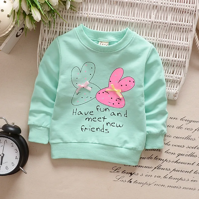 

2022 Girls' Spring and Autumn Clothing Sweater Baby Girl T-shirt Long Sleeve Spring and Autumn Bottoming Shirt Girl Clothes