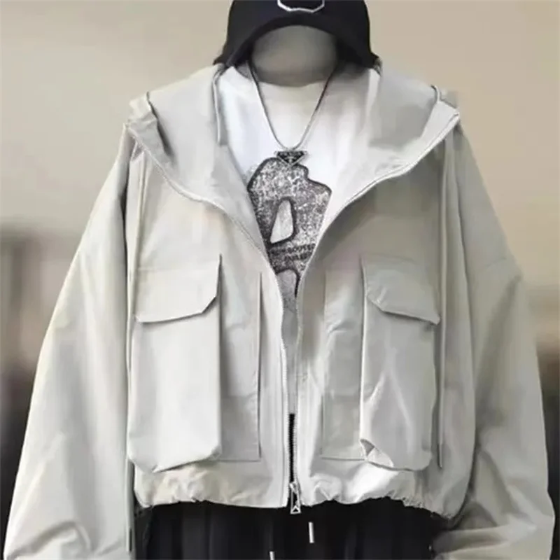 Европейская Осенняя Свободная куртка в стиле Харадзюку BF рабочая женская