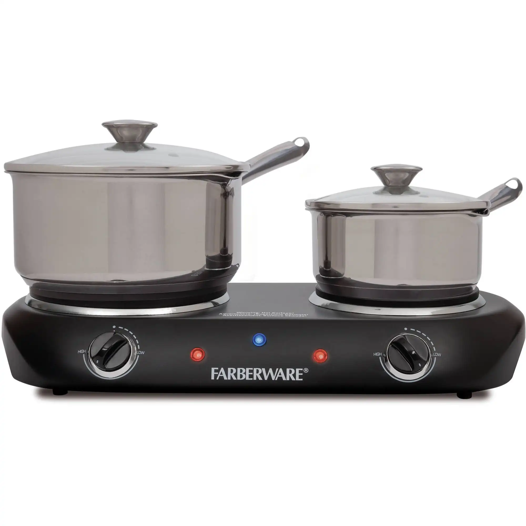 

Royalty 1800 W Double Burner Black Cooktop, 1 Each
