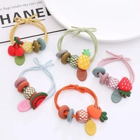 colorful rope fruit elastic rubber band is suitable for lovely girls head rope hair circle and wholesale headwear accessories