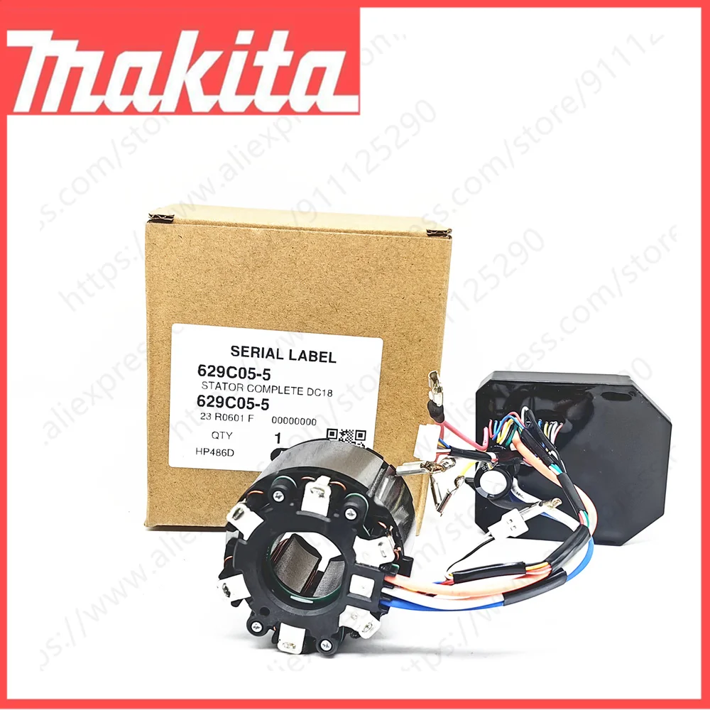 

Контроллер статора в сборе для Makita DDF486 DHP486 DDF486Z DDF486RTJ DHP486Z DHP486RTJ 629C05-5, беспроводной перфоратор